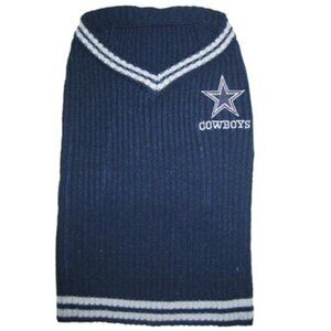Dallas Cowboys Doggie Sweater - Size Large - NEW